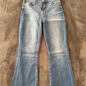 7 for All Mankind Highwaist Slim Kick | Classic Blue Women's Jeans